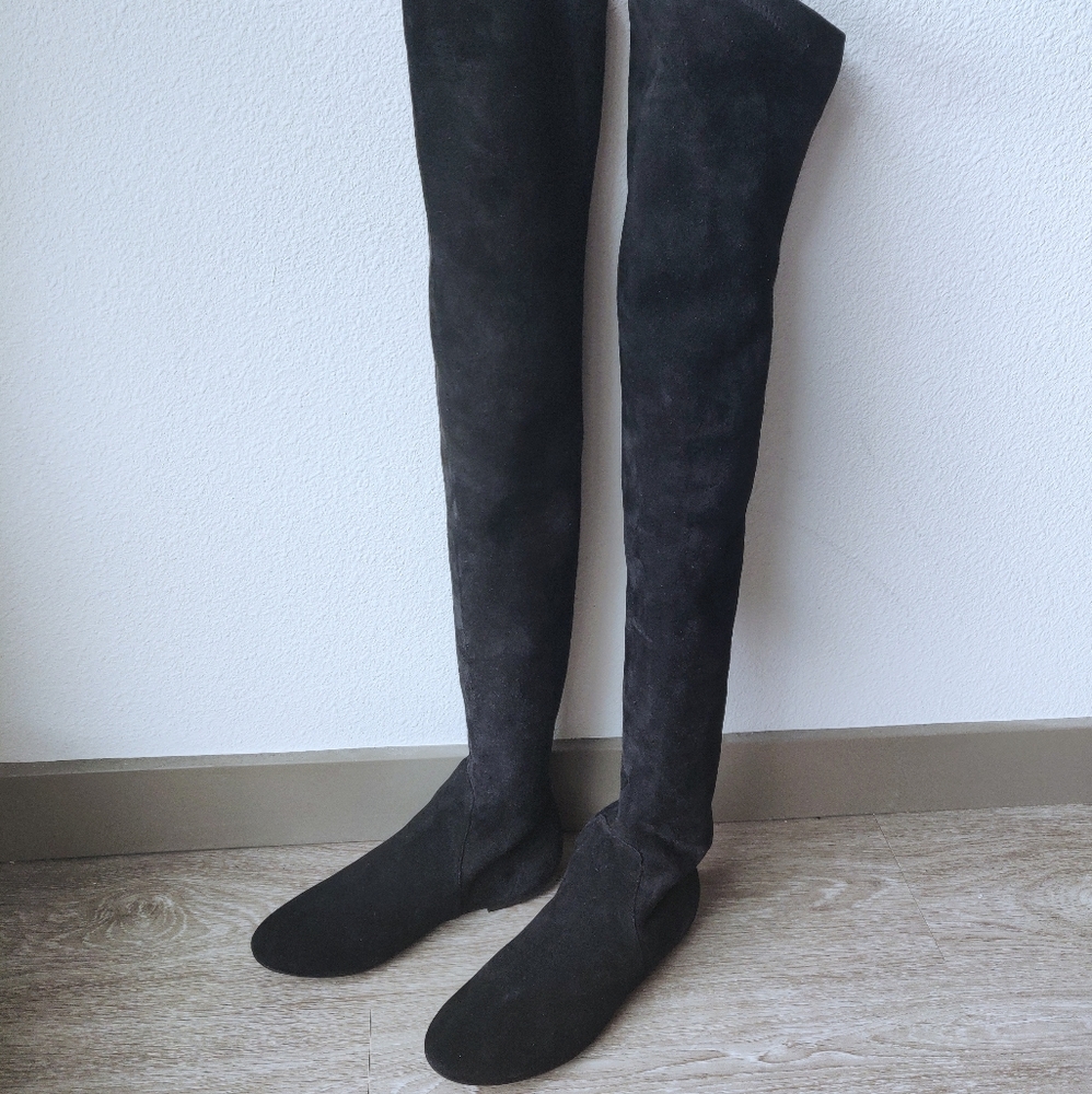 Isabel Marant Brenna Suede Over The Knee Boots - Picture 4 of 7